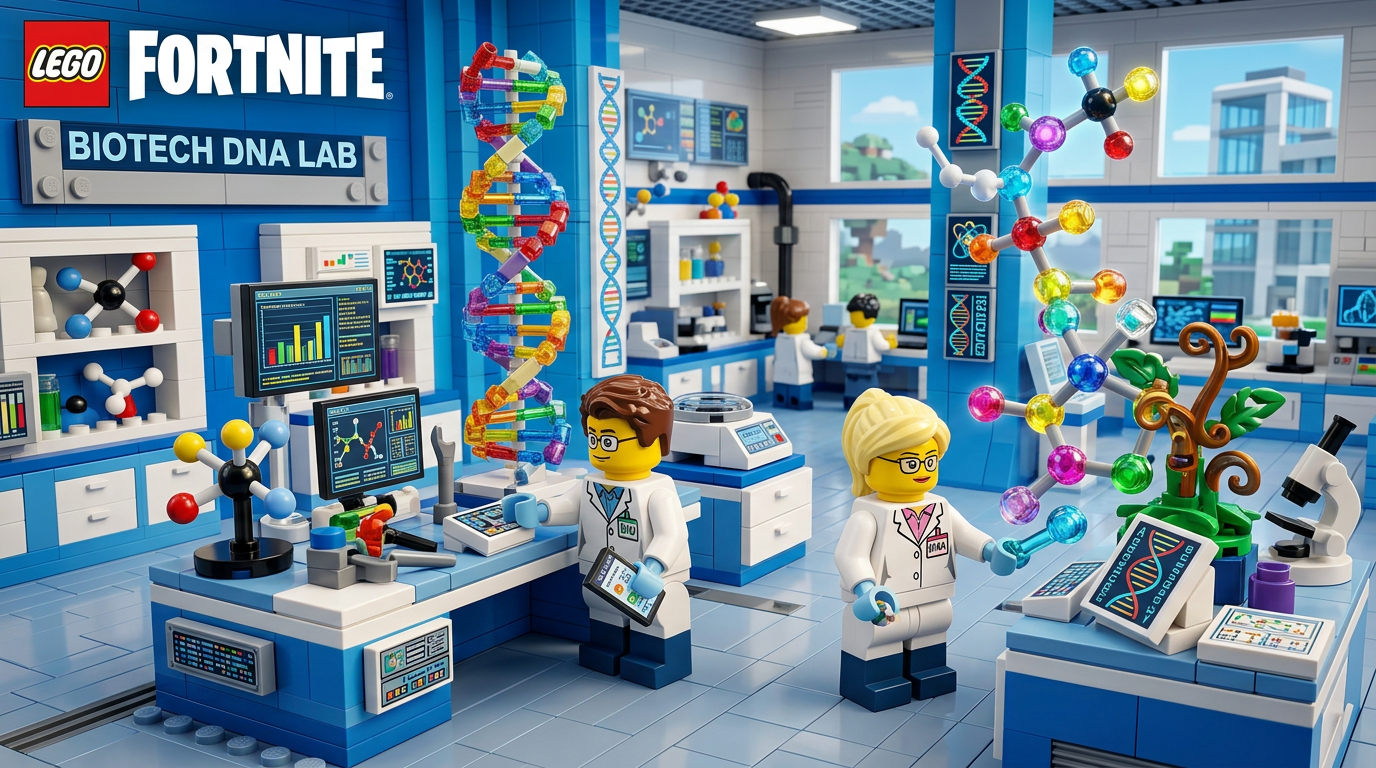 LEGO Fortnite biotech laboratory