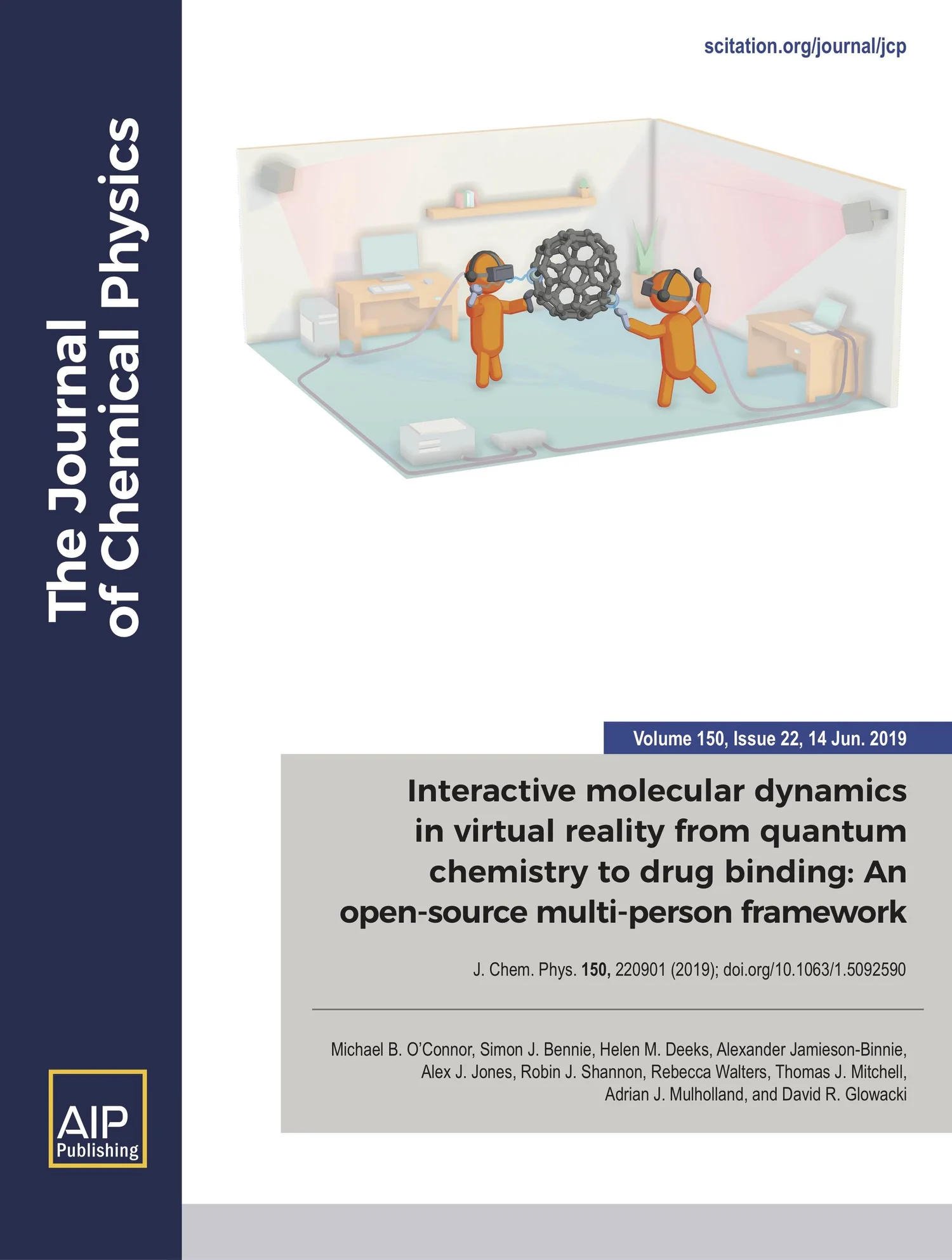 Interactive Molecular Dynamics in VR — Journal cover